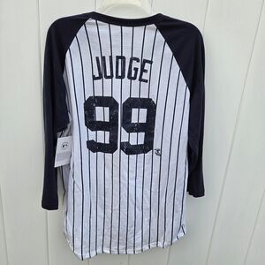 New York Yankees Aaron Judge Women's Large Baseball T-shirt Majestic Size 2XL